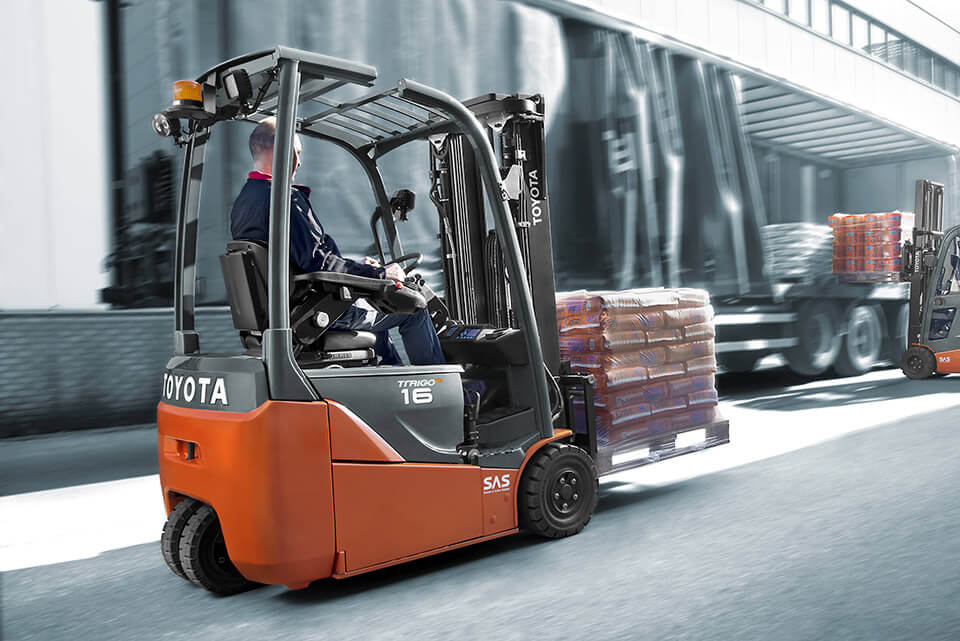 Motviktstruck 3-hjul